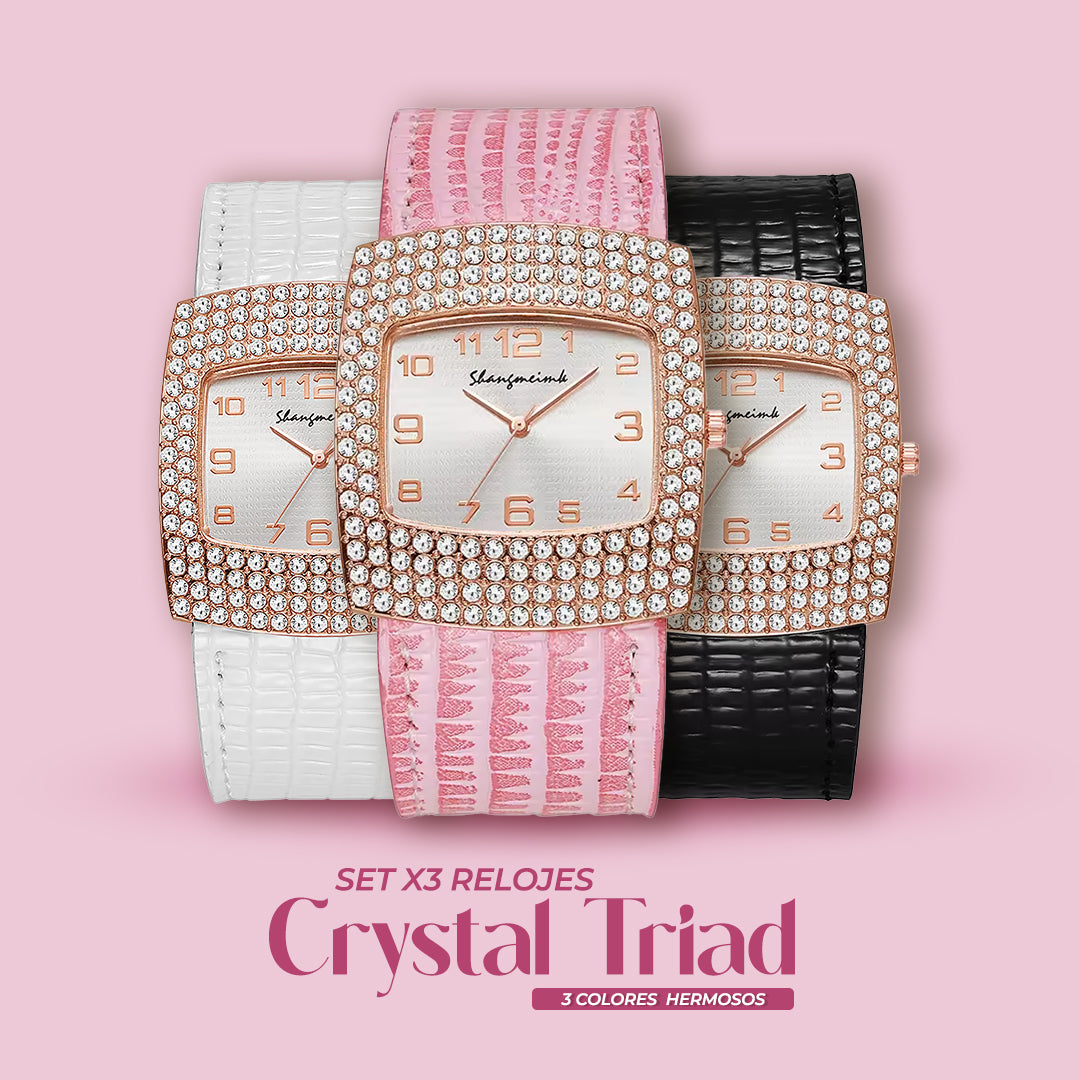 💥OFERTA DEL MES💥SETX3 RELOJESCRYSTAL TRIAD