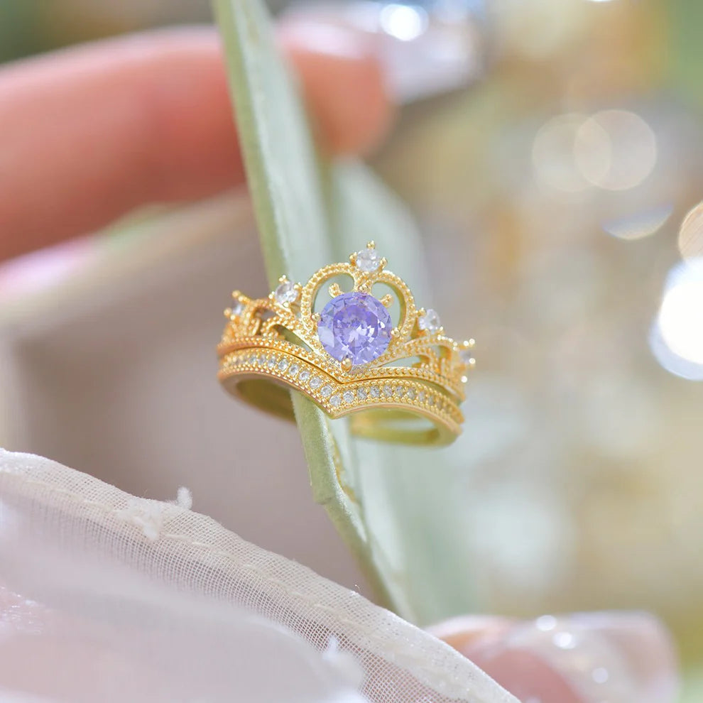 REGALO PERFECTO! SETX2 ANILLOS DE PROMESA AURORA COLLECTION💏