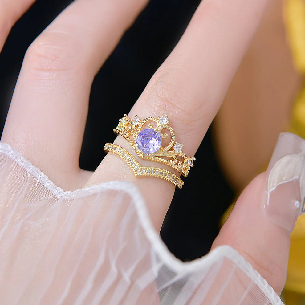 REGALO PERFECTO! SETX2 ANILLOS DE PROMESA AURORA COLLECTION💏