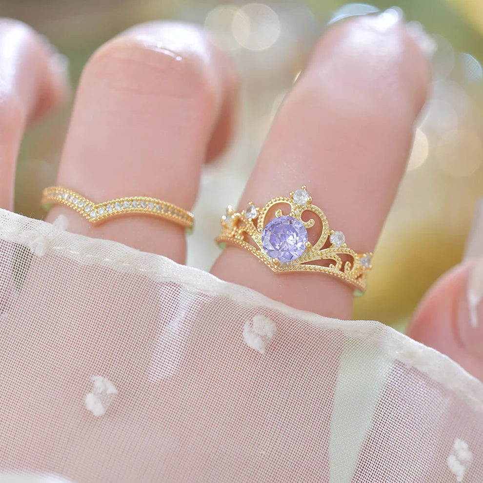 REGALO PERFECTO! SETX2 ANILLOS DE PROMESA AURORA COLLECTION💏