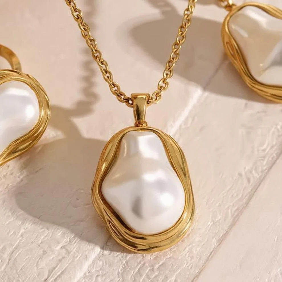 🌹JOYERÍA FRANCESA🌹SET PERLAS BARROCAS