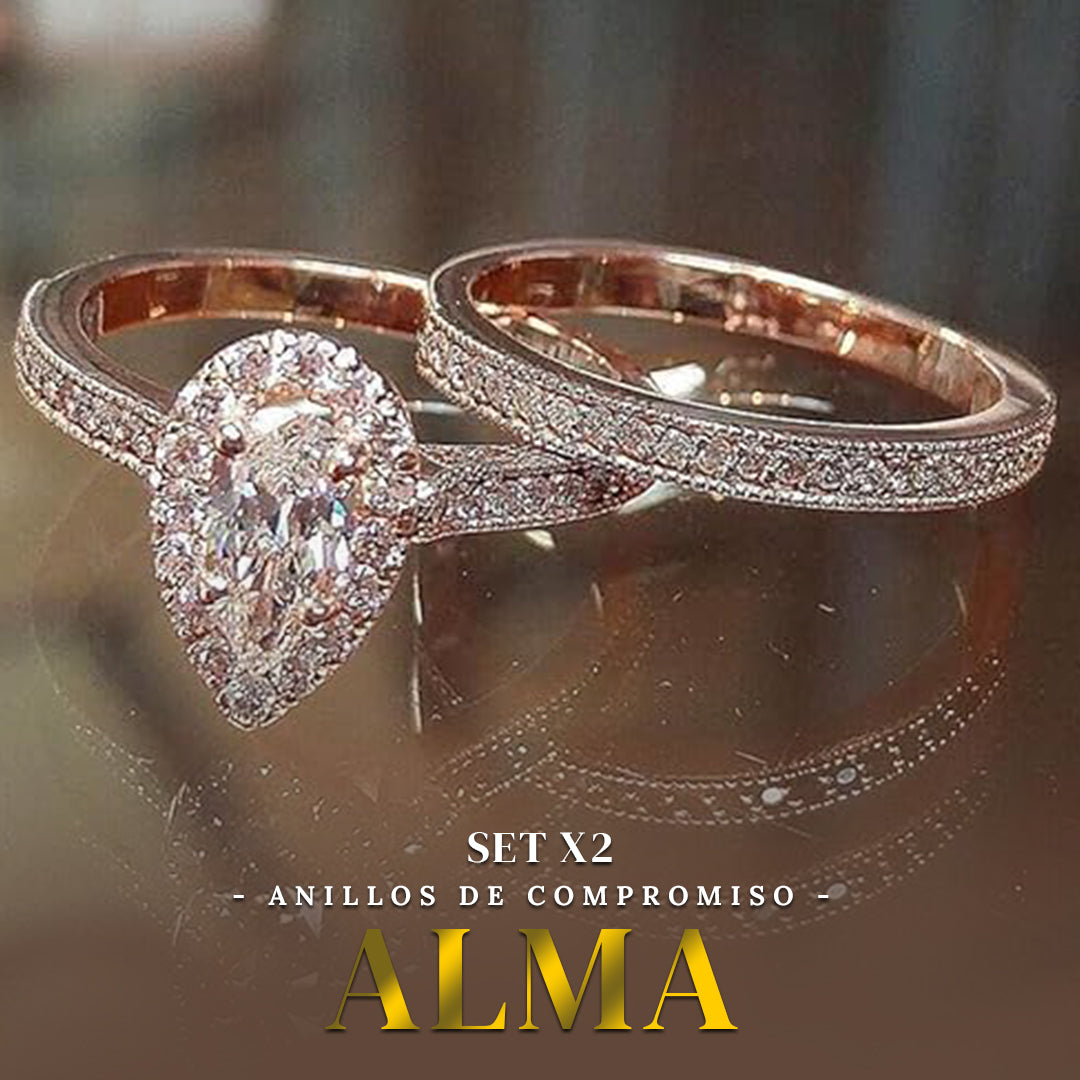REGALO PERFECTO! SETX2 ANILLOS DE COMPROMISO ALMA