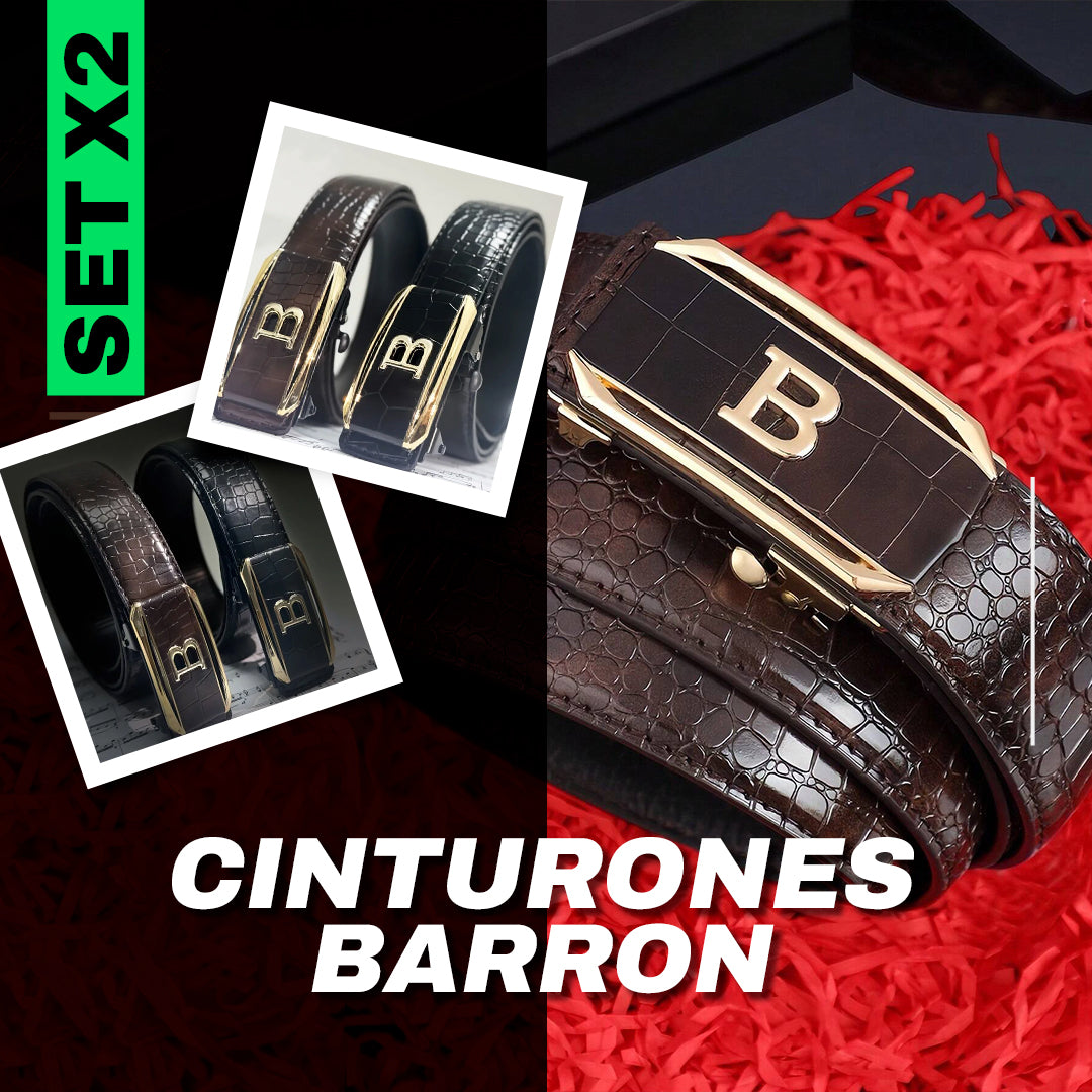 🔥PROMO DEL MES🔥 SET X2 CINTURONES BARRON😎