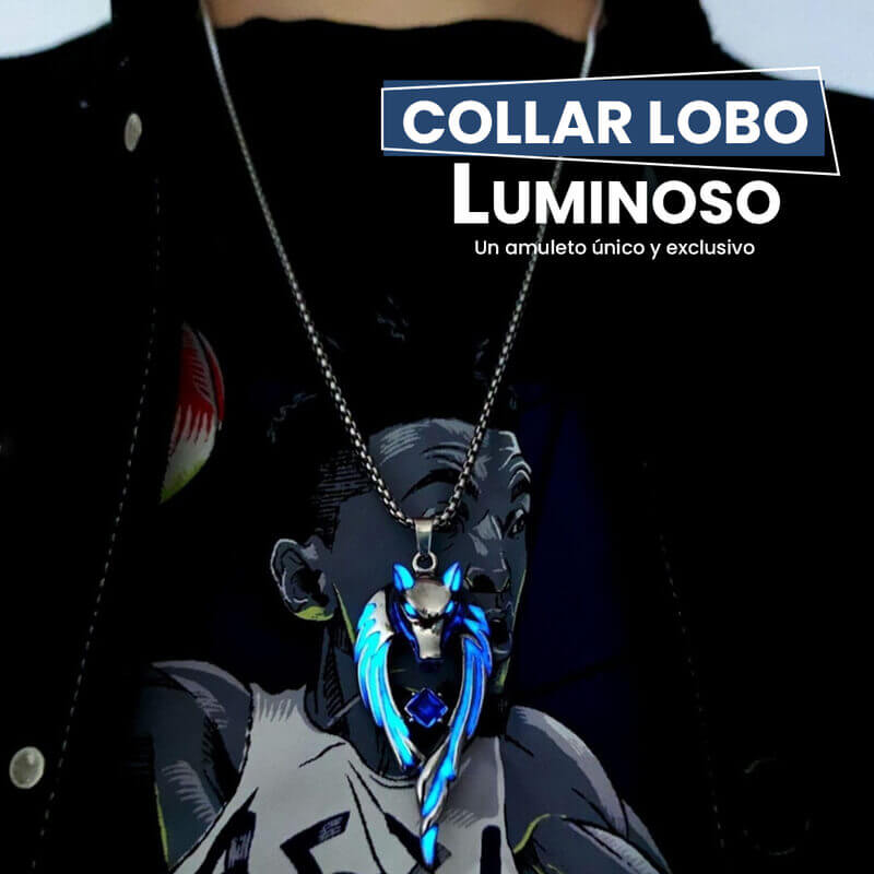 Amuleto Lobo Luminoso ® Luminous Wolf Necklace