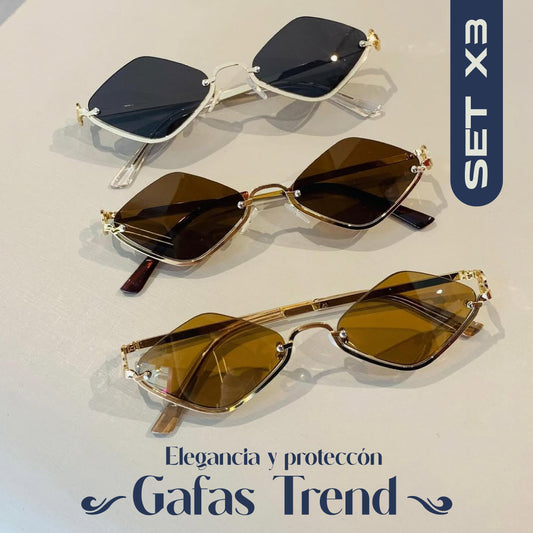 🔥OFERTA LIMITADA🔥 SET X3 GAFAS DE SOL TREND