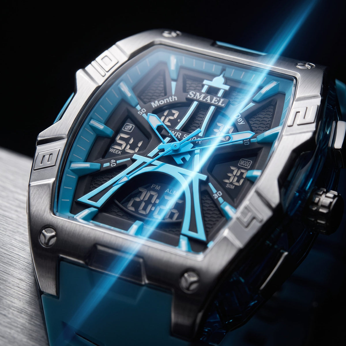 RELOJ SMAEL® PARIS · Analógico + Digital · 50M Waterproof · Hombre
