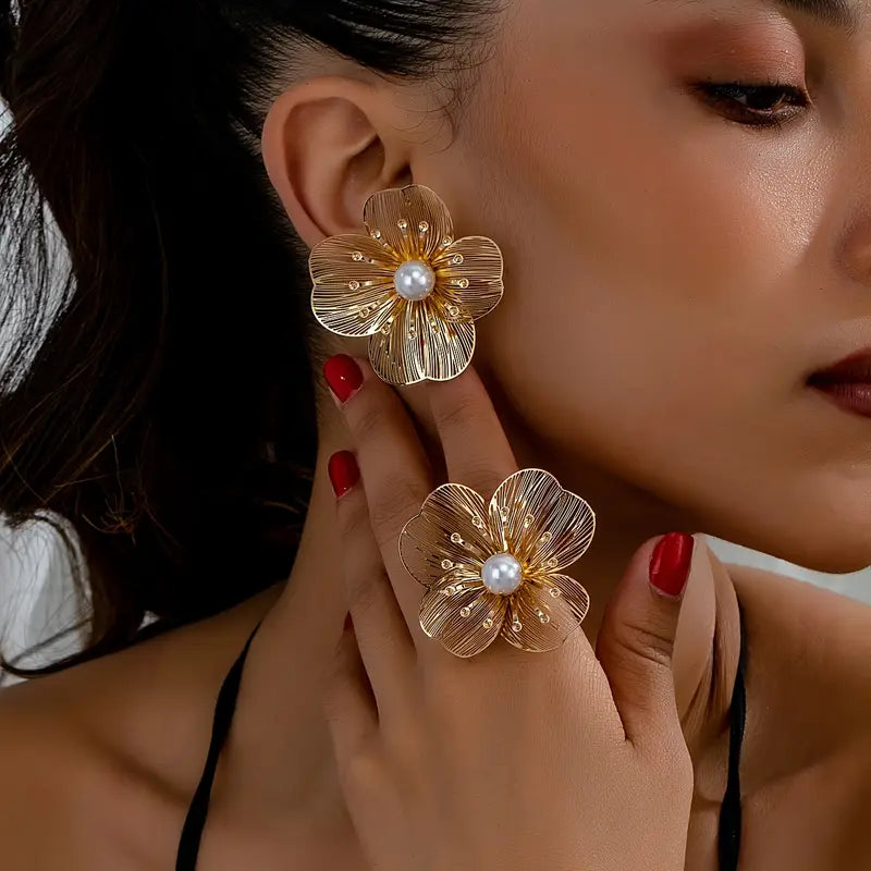 🔥OFERTA LIMITADA🔥SET FIOR D´ORO | Collar + pendientes + anillo