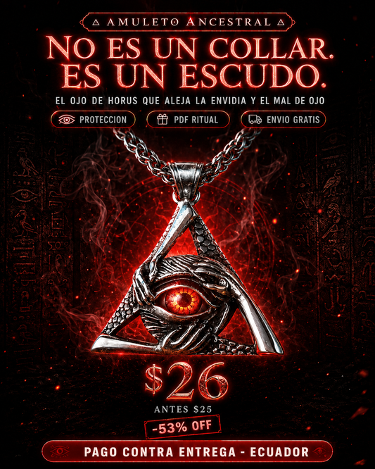 COLLAR OJO DE HORUS™ · Amuleto Protección Espiritual + PDF Ritual GRATIS