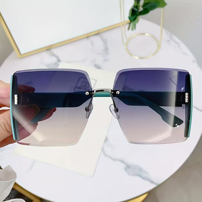 SET TRIO RIVIERA™ · 3 Gafas Oversized Mujer · Estilo Y2K Rimless