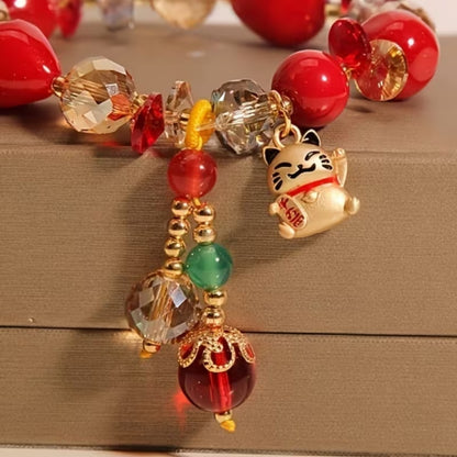 KIT DE LA PROSPERIDAD💲💰 Brazalete chino de la suerte + llavero del dios de la riqueza + jabón de sándalo de abundancia