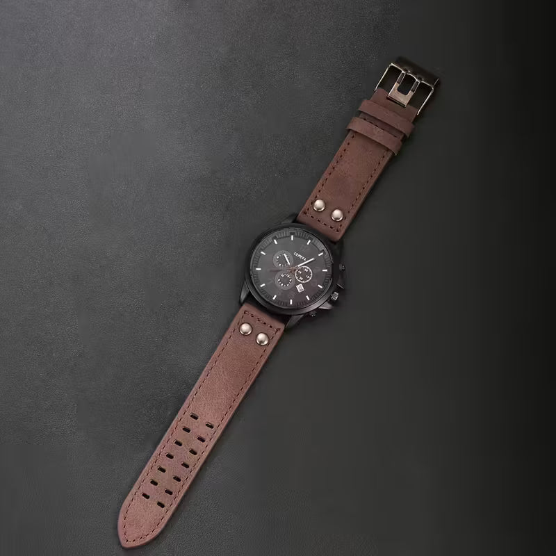 SET EMPIRE™ — Gafas · Reloj · Cinturón · Billetera · Llavero | Caja Regalo | Hombre