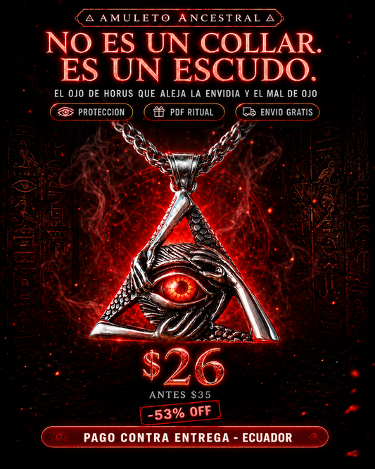 COLLAR OJO DE HORUS™ · Amuleto Protección Espiritual + PDF Ritual GRATIS