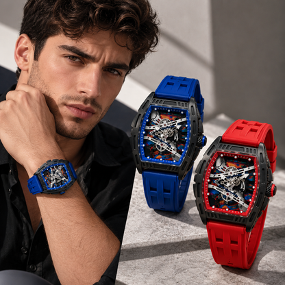 SET TURBO RIVAL™ · 2 Relojes Hombre Racing Skeleton · Edición Grand Prix