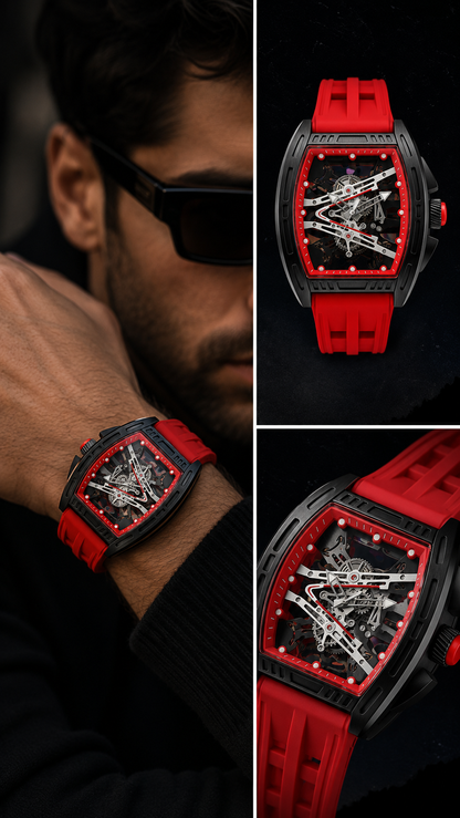 SET TURBO RIVAL™ · 2 Relojes Hombre Racing Skeleton · Edición Grand Prix