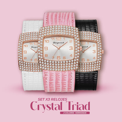 💥OFERTA DEL MES💥SETX3 RELOJESCRYSTAL TRIAD