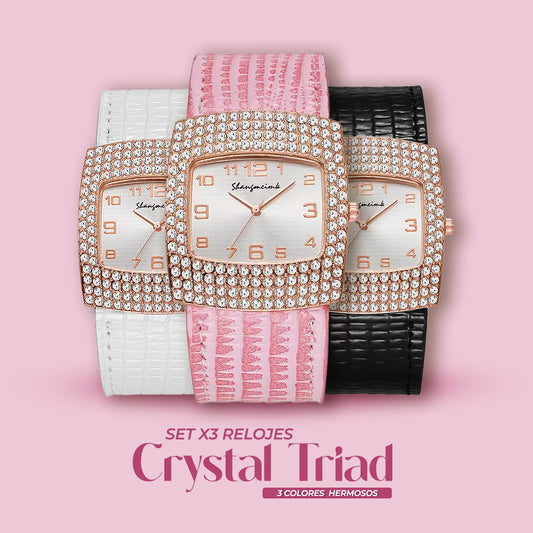💥OFERTA DEL MES💥SETX3 RELOJESCRYSTAL TRIAD