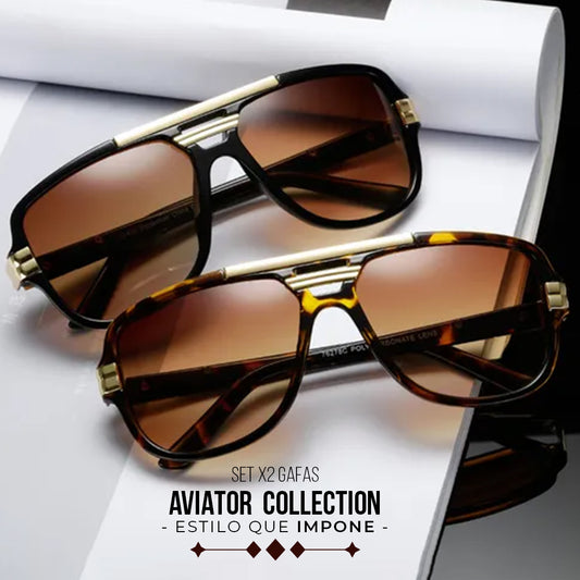 🔥PROMO IMPERDIBLE🔥SET X2 GAFAS DE SOL AVIATOR COLLECTION