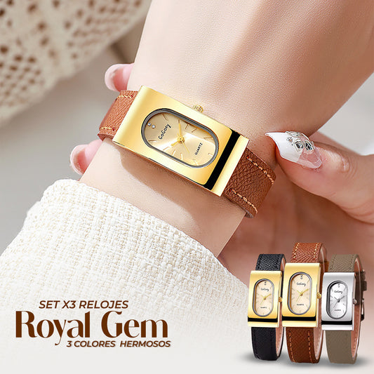 OFERTA EXCLUSIVA! SET X3 RELOJES ROYAL GEM