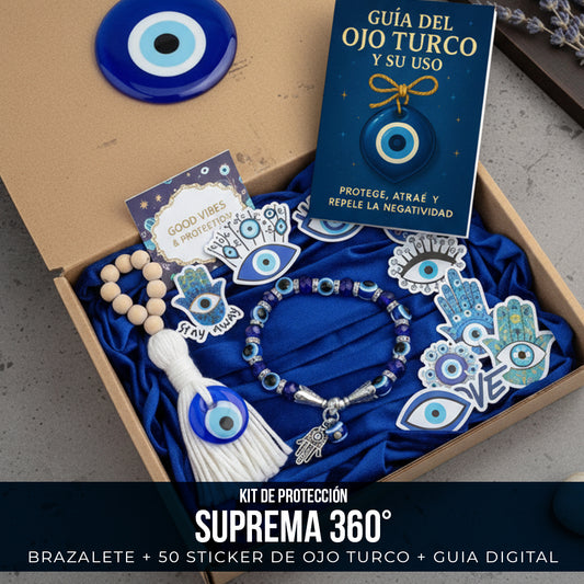 KIT DE PROTECCIÓN SUPREMA 360° Brazalete, Protección, Sticker, Guia