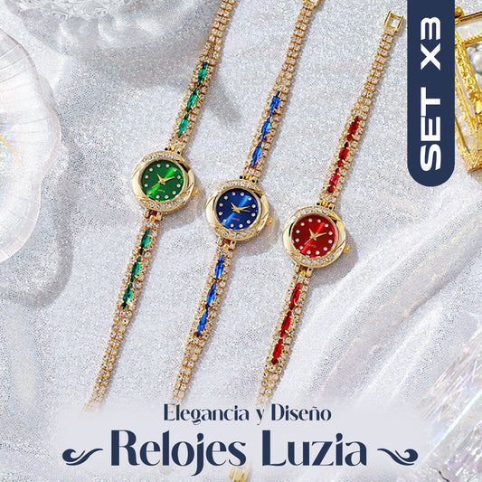 🔥PROMO RELAMPAGO🔥 SET X3 RELOJES LUZIA