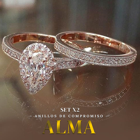 REGALO PERFECTO! SETX2 ANILLOS DE COMPROMISO ALMA