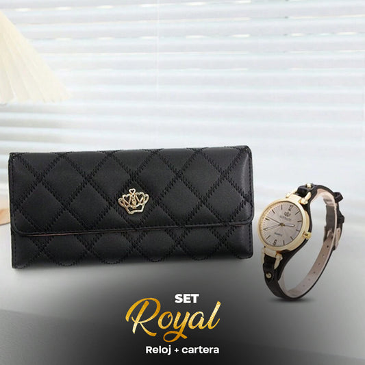 EXCLUSIVO!  SET DE BILLETERA Y RELOJ ROYAL©️