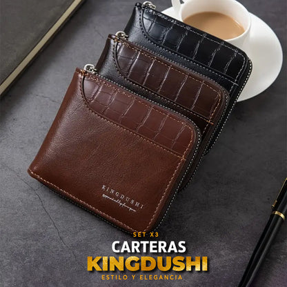 OFERTA ESPECIAL! SET X3 CARTERAS KINGDUSHI®️