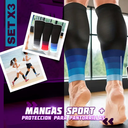 SET X 3 MANGAS DE COMPRENSION PARA PANTORRILLAS