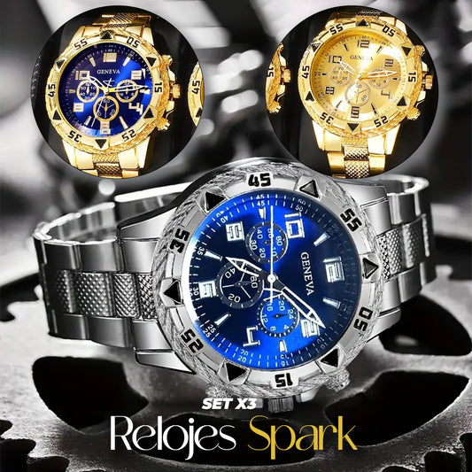 🔥OFERTA EXCLUSIVA🔥 SET X3 RELOJES SPARK😎